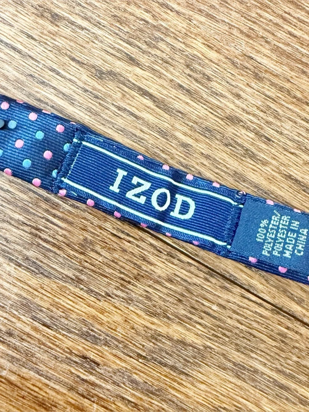 Izod | Men’s Navy Pink/ Blue Polkadot Bow Tie One Size